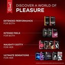 Manforce Wild Condom 3 In1 Strawberry Flavour (10 Pcs Pack)