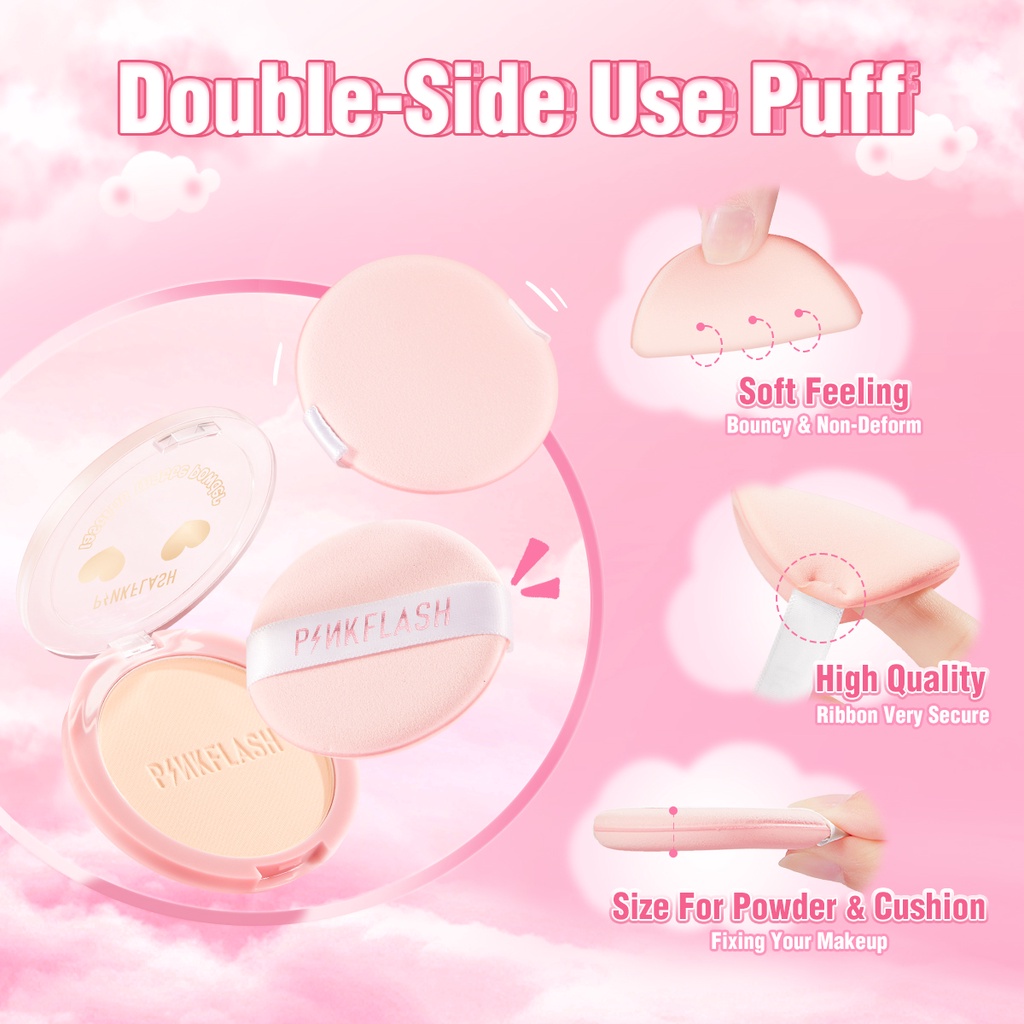 PFT11 - PINKFLASH Round Shaped Makeup Puff