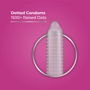 Skore 1500+Raised Dots With Additional Lubrication Condoms - (10 Pcs Pack)